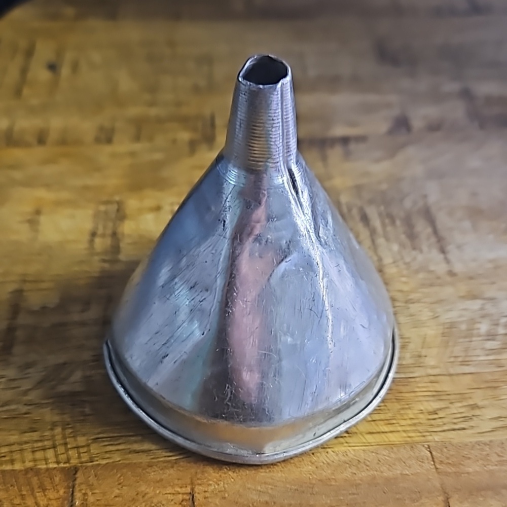Vintage 3 inch aluminum funnel